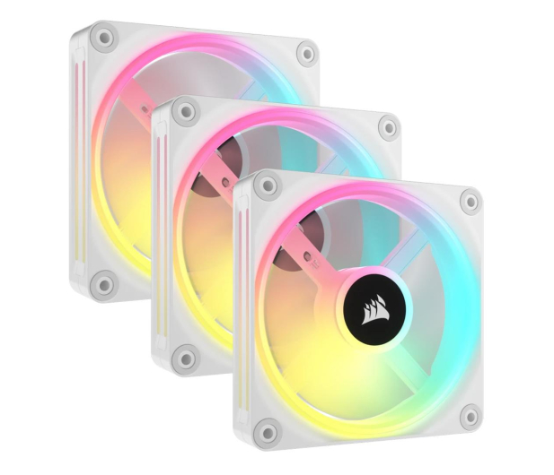 CORSAIR iCUE LINK QX120 PWM RGB White Triple Pack 3x120mm CO-9051006-WW - 1159829 - zdjęcie